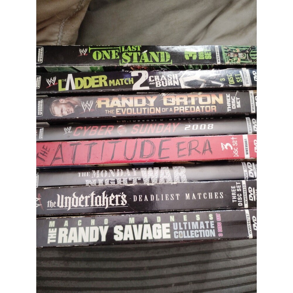 Lot of WWE wrestling DVD 8 Different